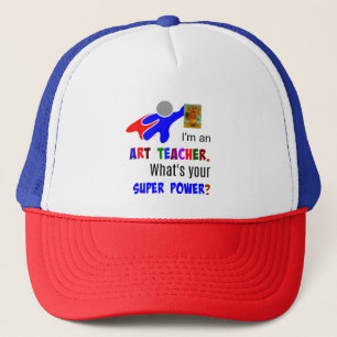 Superhero Art Teacher Trucker Hat