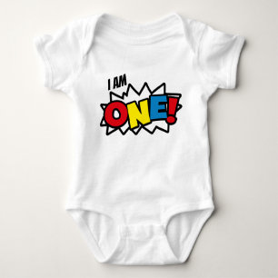 Superhero Baby Bodysuit, 1st Birthday Outfit Baby Bodysuit