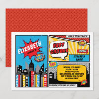 Superhero Baby Shower / Superheroes Comic Book