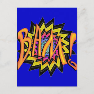 Superhero BAM! Postcard