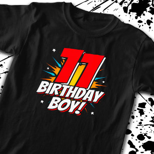 Superhero Birthday - 11 Year Old - 11th Birthday T-Shirt