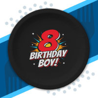 Superhero Birthday Boy - 8 Year Old - 8th Birthday
