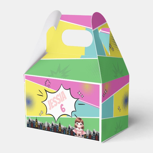 Superhero Birthday Favour Box (Front Side)