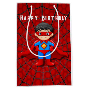 SuperHero Boy Birthday Party Medium Gift Bag