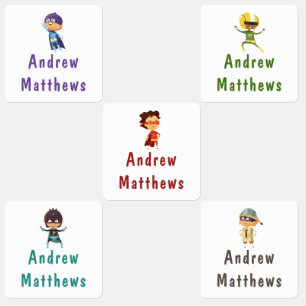 Superhero Boy Custom Personalised Name Clothing