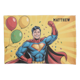 Superhero Boys Birthday Party Gift Pillowcase