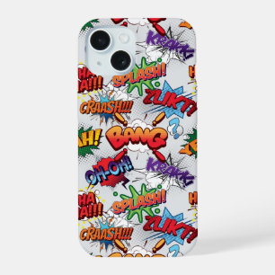 Superhero Bubble Pattern iPhone 15 Case