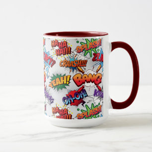 Superhero Bubble Pattern Mug
