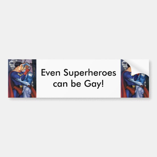 superhero bumper sticker (Front)