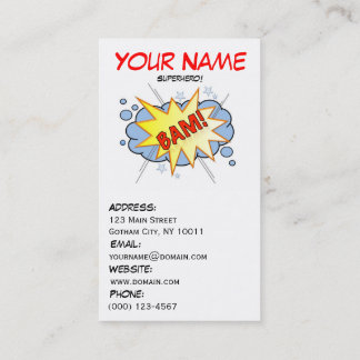 Superhero Business Card 3