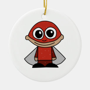 Superhero Ceramic Ornament