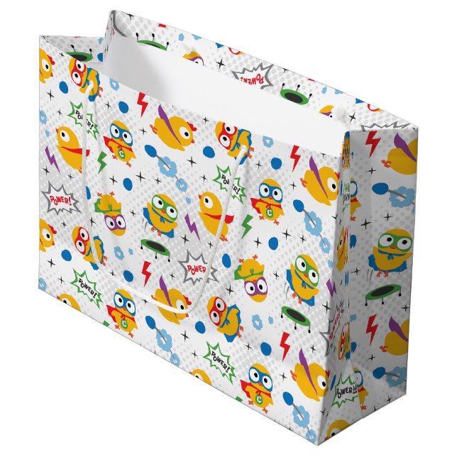 Superhero Chicken Large Gift Bag (Front Angled)