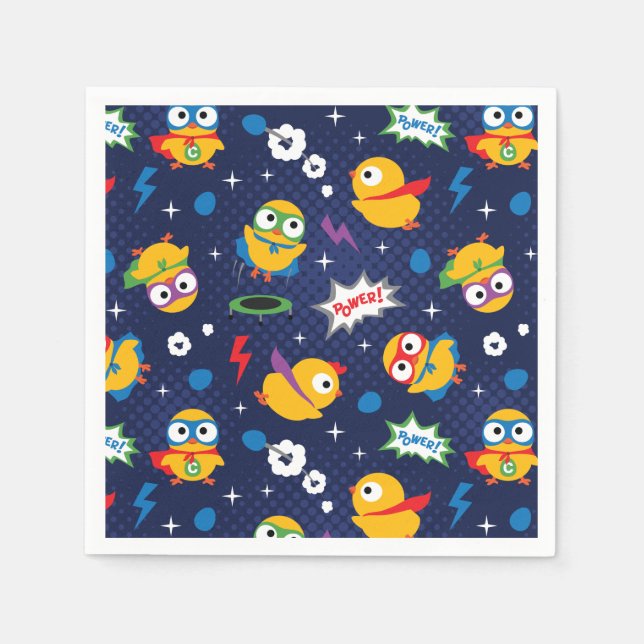 Superhero Chicken Napkin (Front)
