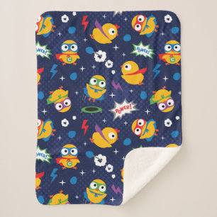 Superhero Chicken Sherpa Blanket