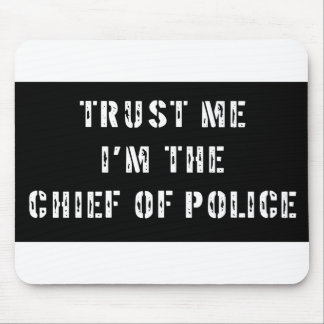 Superhero Chief of Police Mouse Pad