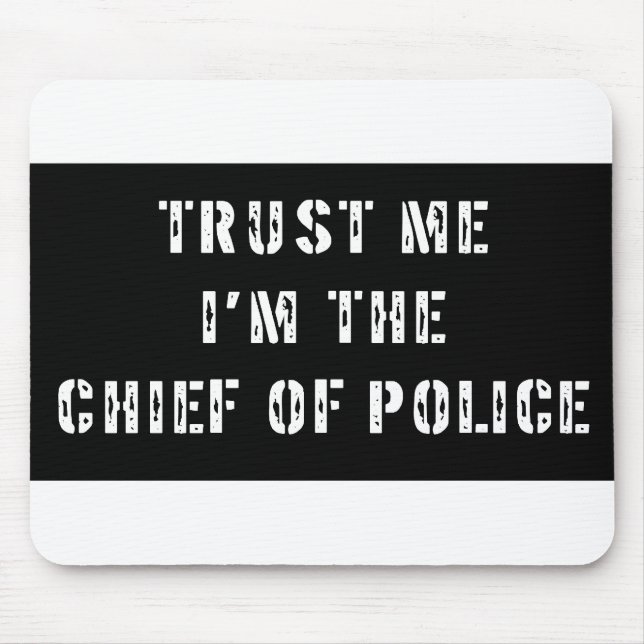 Superhero Chief of Police Mouse Pad (Front)
