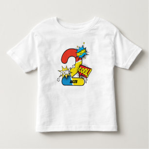 Superhero Comic Book 2nd Birthday Toddler T-Shirt