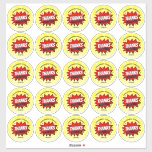 Superhero Comic Book Any Age Birthday 2.5" Round