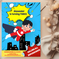 Superhero Comic Book Birthday Party