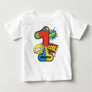 Superhero Comic Book Custom Baby T-Shirt