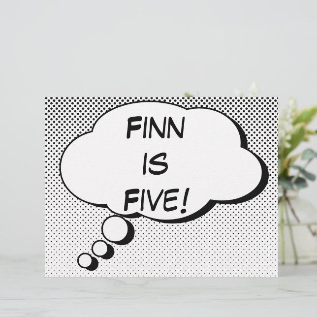 Superhero Comic Book Speech Bubble Design Poster (Standing Front)