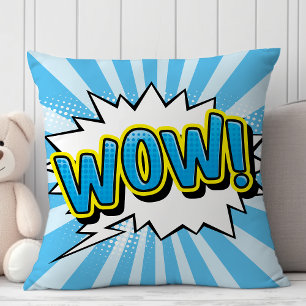 Superhero Comic Book Wow Cartoon Cushion