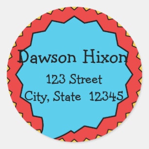 superhero/comic return address labels