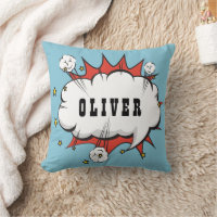 Superhero Comic Speech Bubble Boy Name