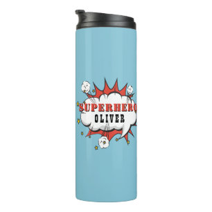 Superhero Comic Speech Cloud Boy Thermal Tumbler
