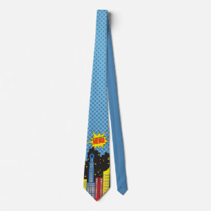 Superhero Comic Tie