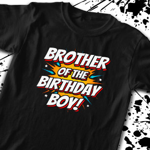 Superhero Comics Birthday - Brother Birthday Boy T-Shirt