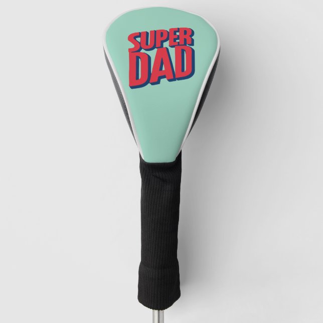 Superhero Dad Golf Head Cover (Front)