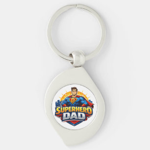 Superhero Dad Key Ring