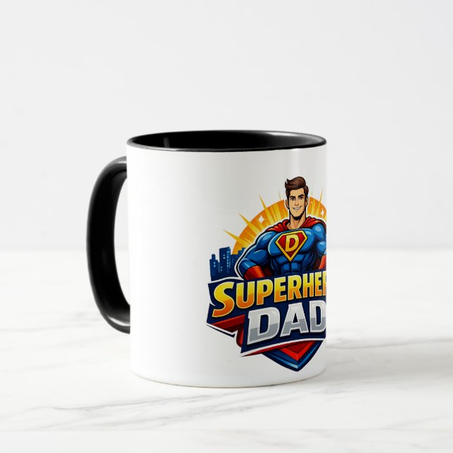 Superhero Dad Mug (Front Left)
