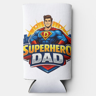 Superhero Dad Seltzer Can Cooler