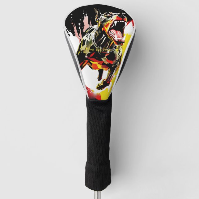 Superhero Doberman Dog 01 - Ignacio judge Golf Head Cover (Front)