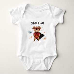 Superhero Dog Baby Toddler T-shirt Baby Bodysuit