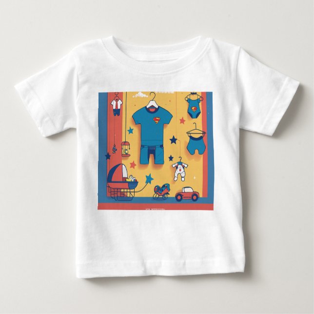 "Superhero Dreams Baby Mobile - Minimalist T-Shirt (Front)