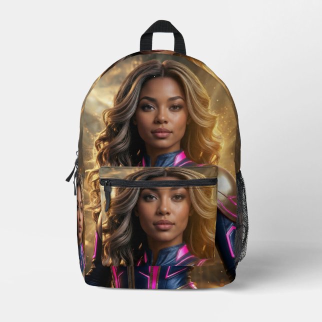 SUPERHERO - FANTASY SCI-FI PRINTED BACKPACK (Front)