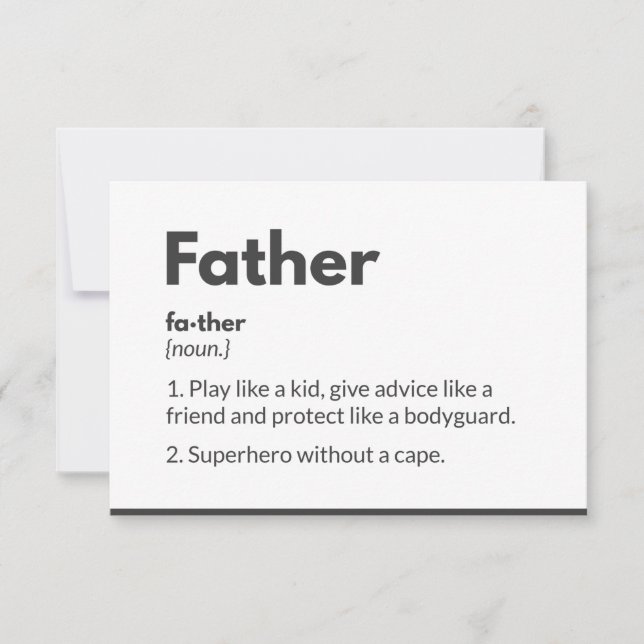 Superhero fathers day cards Modern (Front)