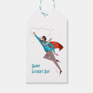 Superhero fathersday gift tags
