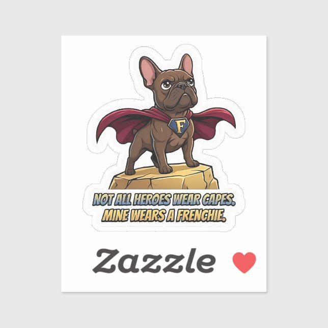 Superhero French Bulldog Cute Frenchie Hero Design (Sheet)