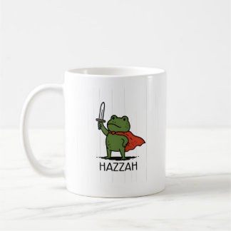 Superhero Frog Hazzah Cartoon Art Coffee Mug