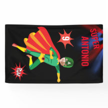 Superhero Fun Birthday Green Flying Boy Amazing