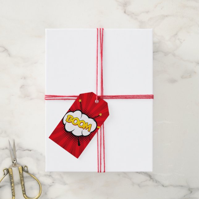 Superhero/Gamer Party Gift Tags (With Twine)