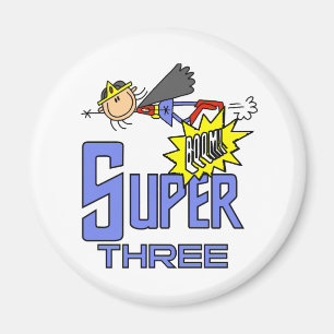 Superhero Girl 3rd Birthday Tshirts and Gifts Magnet