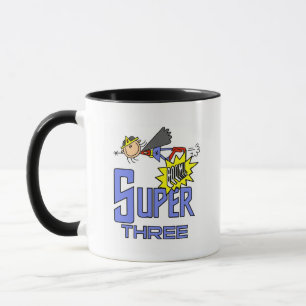 Superhero Girl 3rd Birthday Tshirts and Gifts Mug