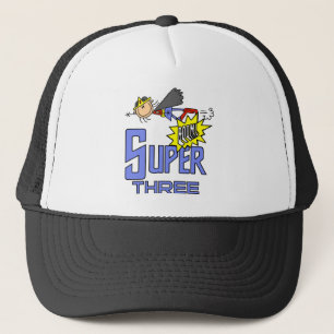 Superhero Girl 3rd Birthday Tshirts and Gifts Trucker Hat