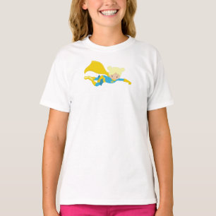 Superhero Girl, Blonde Hair, Hero, Yellow Cape T-Shirt