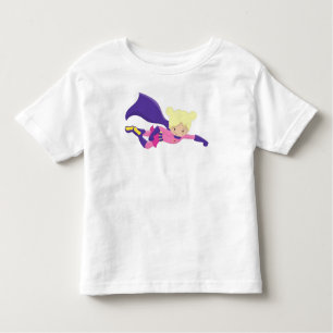 Superhero Girl, Hero, Blonde Hair, Purple Cape Toddler T-Shirt